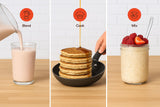 New Origins uso en receta: pancakes proteicos para mayor aporte