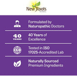 NEW ROOTS HERBAL estilo de vida natural: frasco en entorno fresco y montañoso