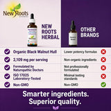NEW ROOTS HERBAL comparación de tamaño del frasco para transporte fácil
