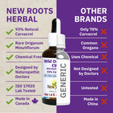 NEW ROOTS HERBAL frasco junto a objetos cotidianos para comparar tamaño y duración
