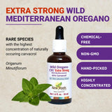 NEW ROOTS HERBAL etiqueta con 93,14% carvacrol y certificaciones visibles