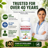 New Roots Herbal etiqueta con ingredientes clave y información nutricional