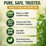 NEW ROOTS HERBAL etiqueta nutricional legible, información confiable