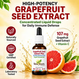 NEW ROOTS HERBAL gotas en la tapa listos para dosificar con precisión
