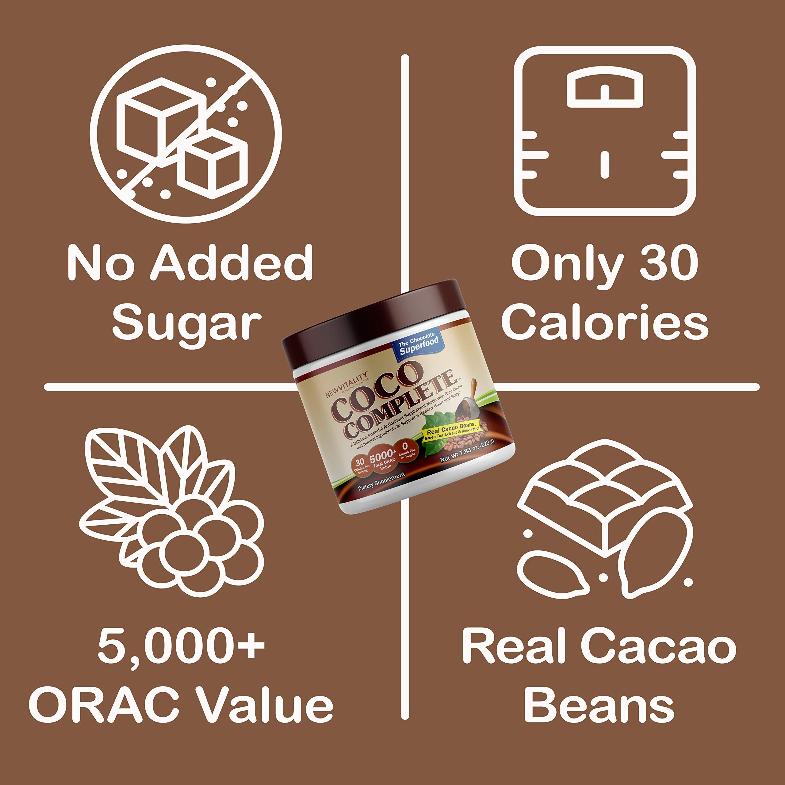 New Vitality Coco Complete bebida lista en vaso con beneficio energético