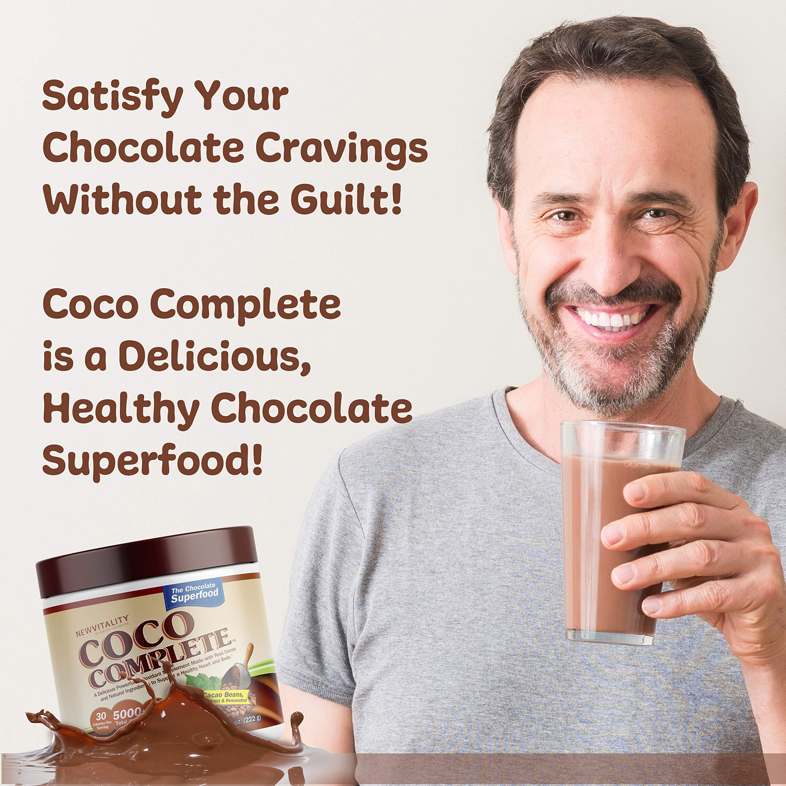 New Vitality Coco Complete cucharador mostrando la porción práctica