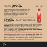 NEW YOU pretty comparación de tamaño junto a botella para apreciar formato portátil