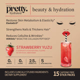 NEW YOU pretty textura del polvo del stick mostrando finura y disolución rápida