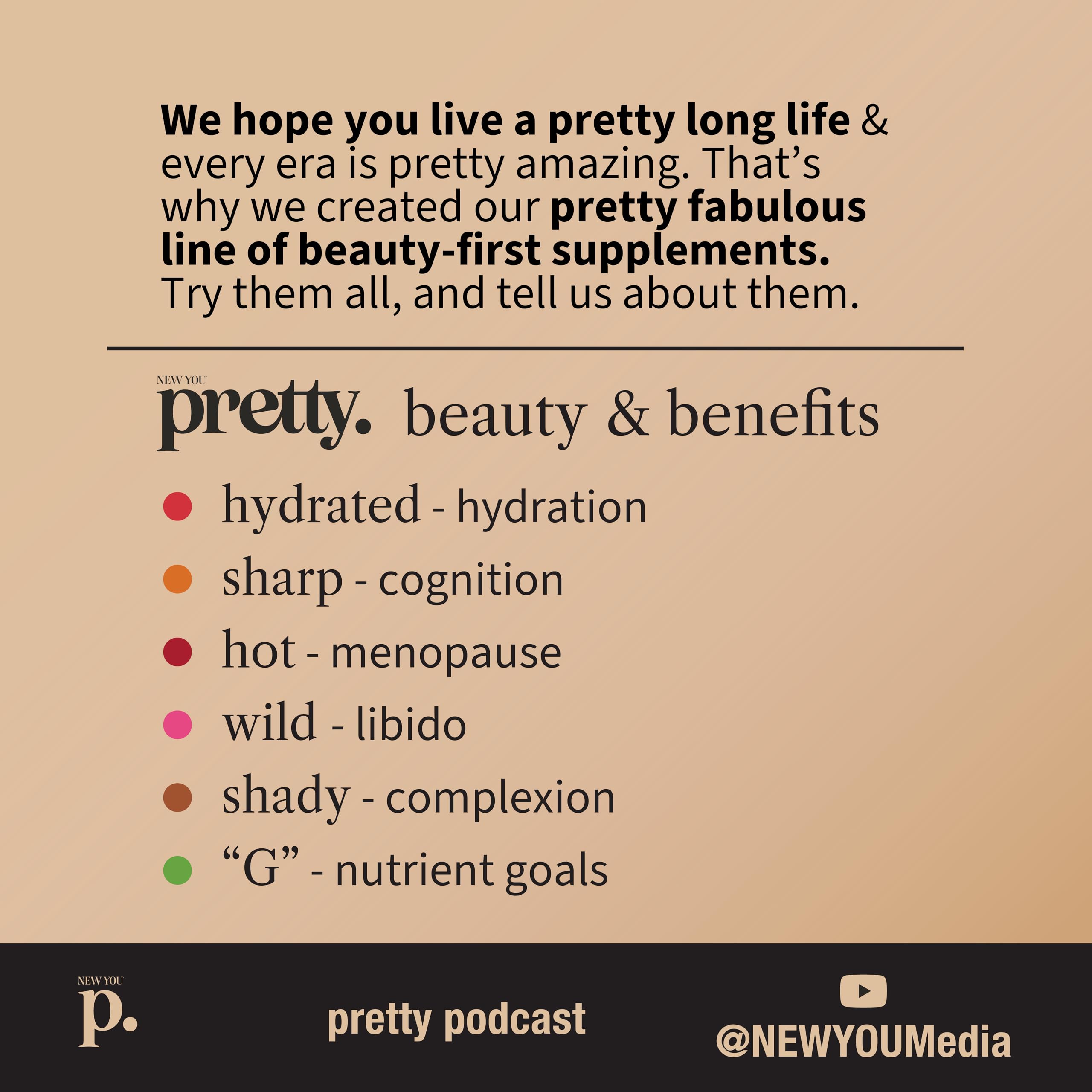 NEW YOU pretty bebida servida en vaso lista para consumir y mejorar rutina de belleza