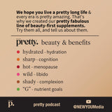NEW YOU pretty bebida servida en vaso lista para consumir y mejorar rutina de belleza