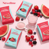 NEWELLME sobre sabor baya en primer plano, opción frutal sin azúcar