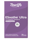 NewLife Naturals frente del empaque mostrando 24 supositorios y beneficios claros