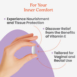 NewLife Naturals inserto en primer plano resaltando forma y facilidad