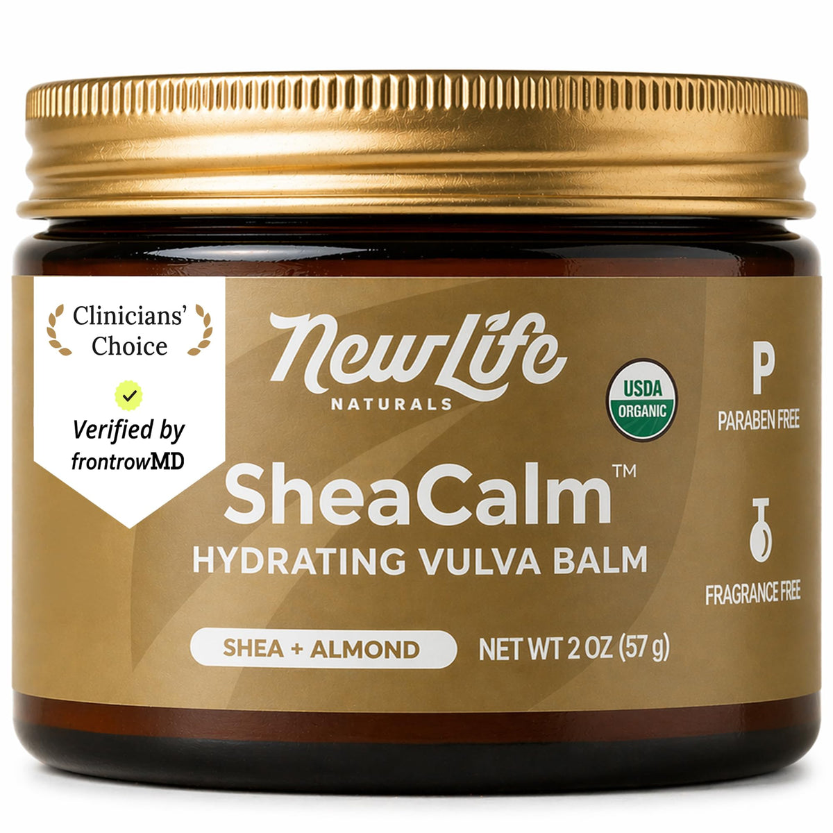 NewLife Naturals bote frontal mostrando el envase 2oz y beneficios calmantes