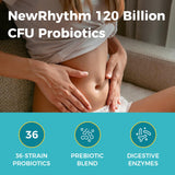 NewRhythm cápsula en mano indicando tamaño y facilidad de ingestión