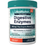 NewRhythm envase frontal mostrando 120 cápsulas y beneficios digestivos