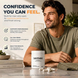 Newt SEMEX en contexto de estilo de vida con hombre activo que transmite resistencia