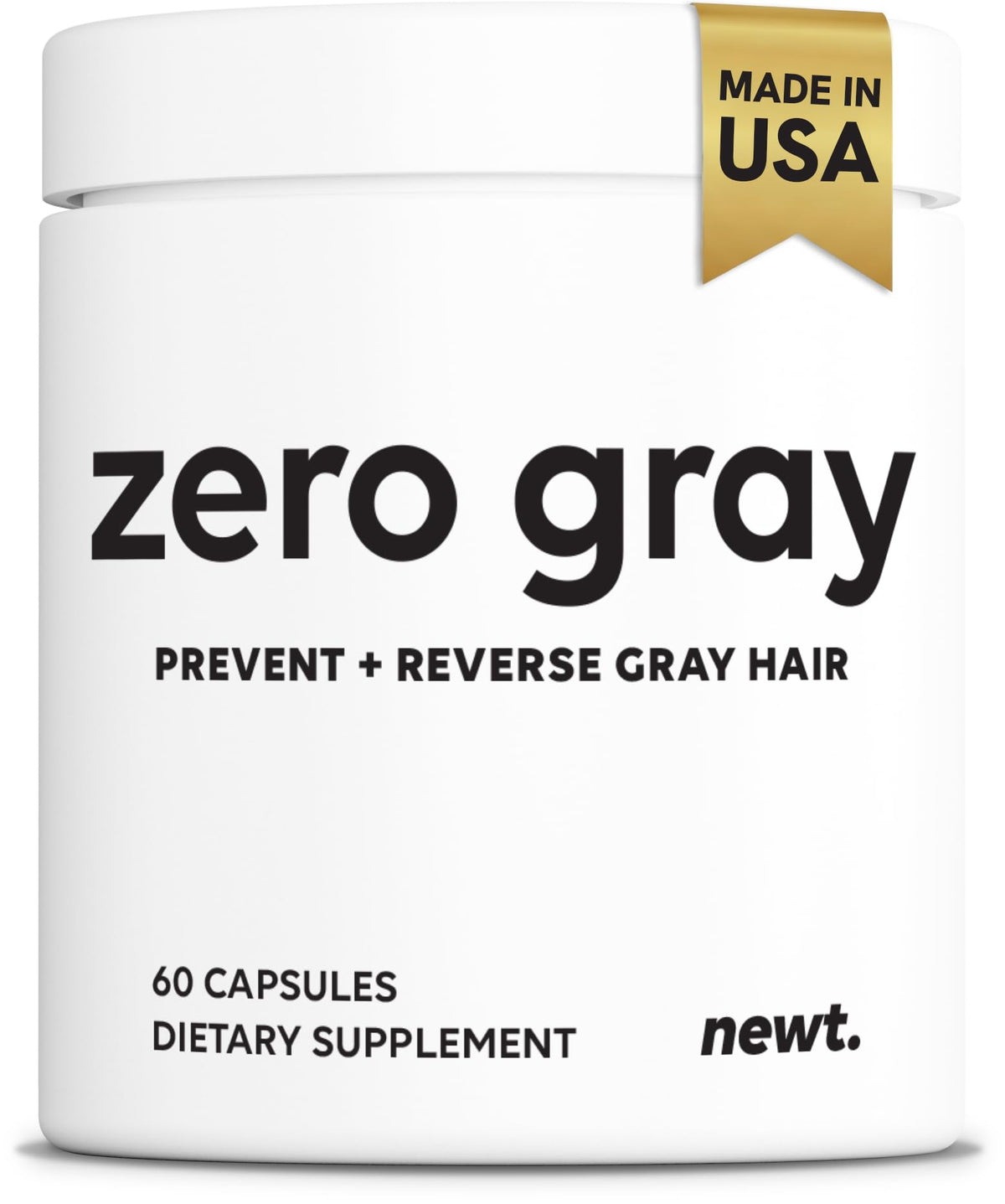 Newt ZERO GRAY frente del producto mostrando el envase y beneficio de restauración