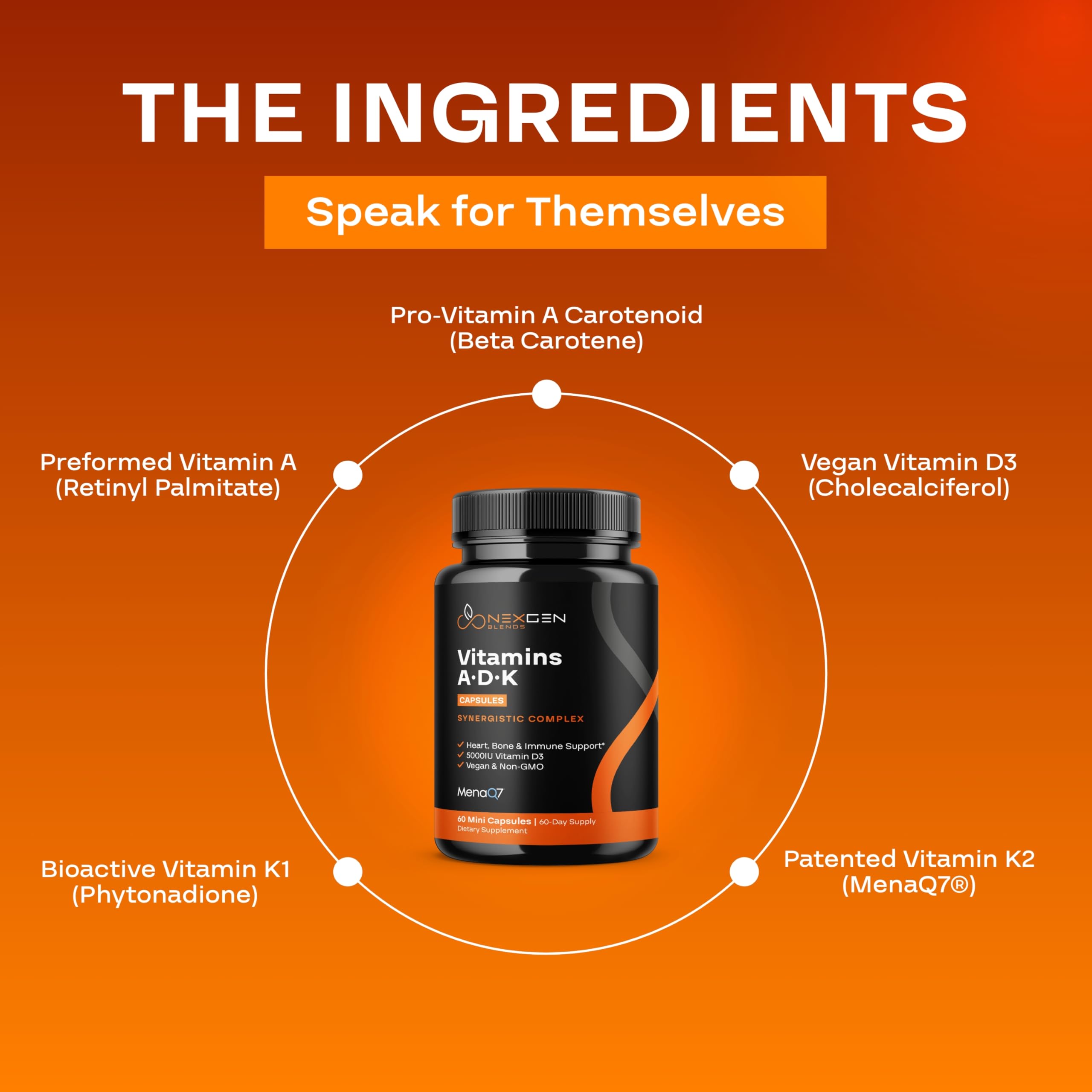 NEXGEN BLENDS toma con comida para mejor absorción de vitaminas