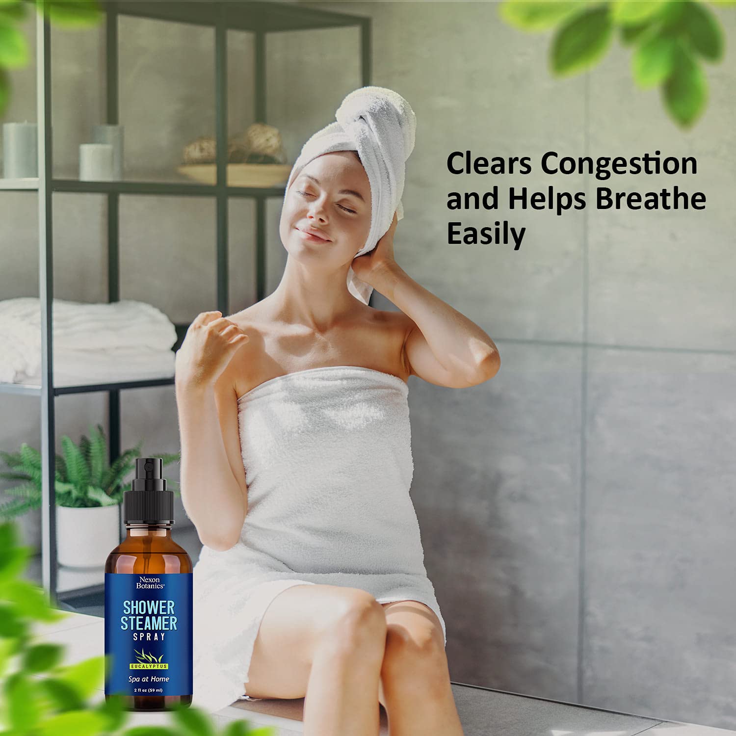 Nexon Botanics comparación de tamaño 60 ml ideal para viajes y baño