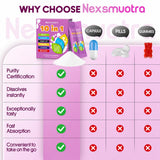 Nexsmuotra etiqueta de ingredientes, ventaja: transparencia y listado claro