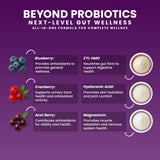 NEXT-MICROBIOME comprimido junto a una taza en cocina para rutina diaria