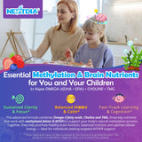 Nextdia etiqueta con lista de ingredientes y beneficios visibles al consumidor