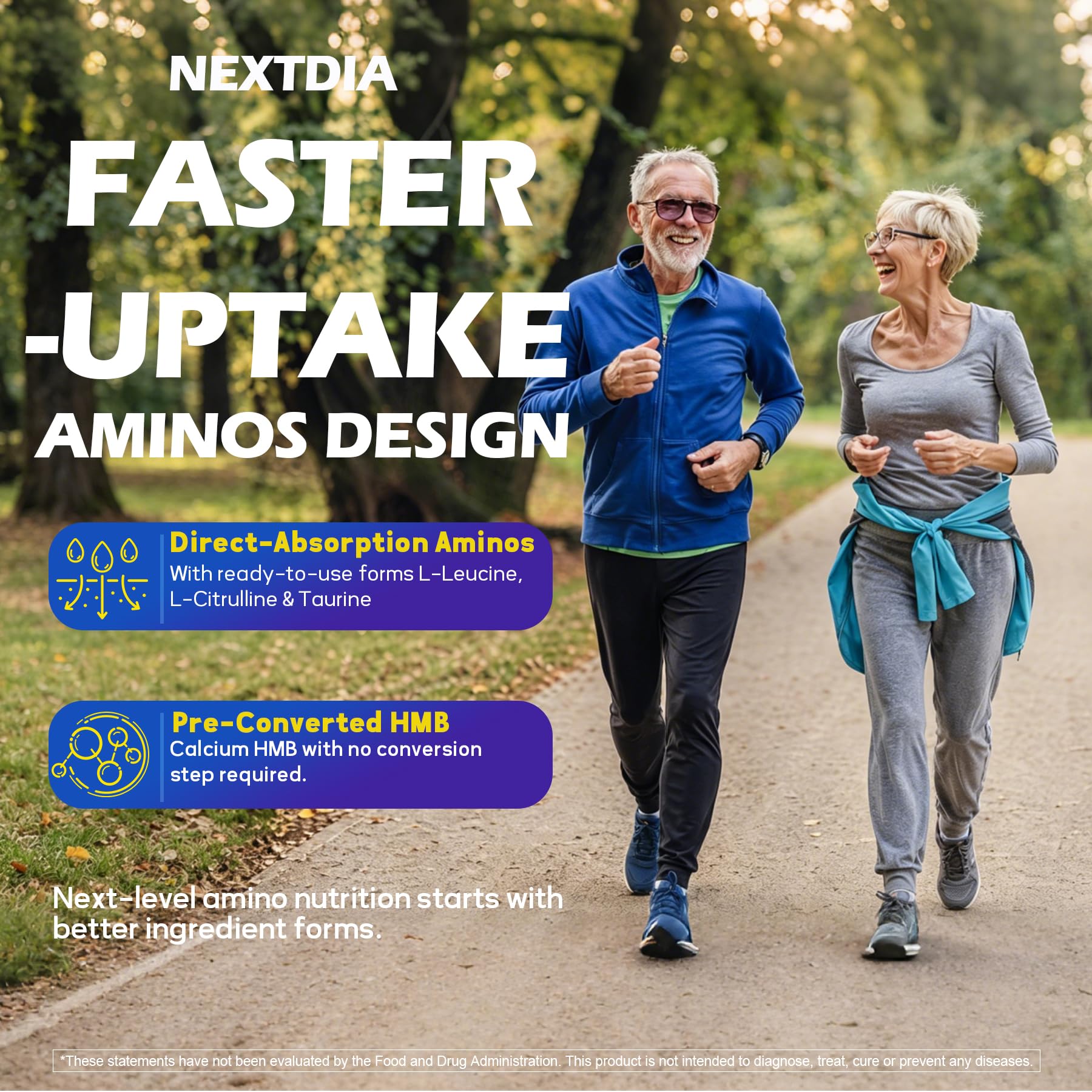 Nextdia etiqueta con lista de ingredientes y beneficios visibles