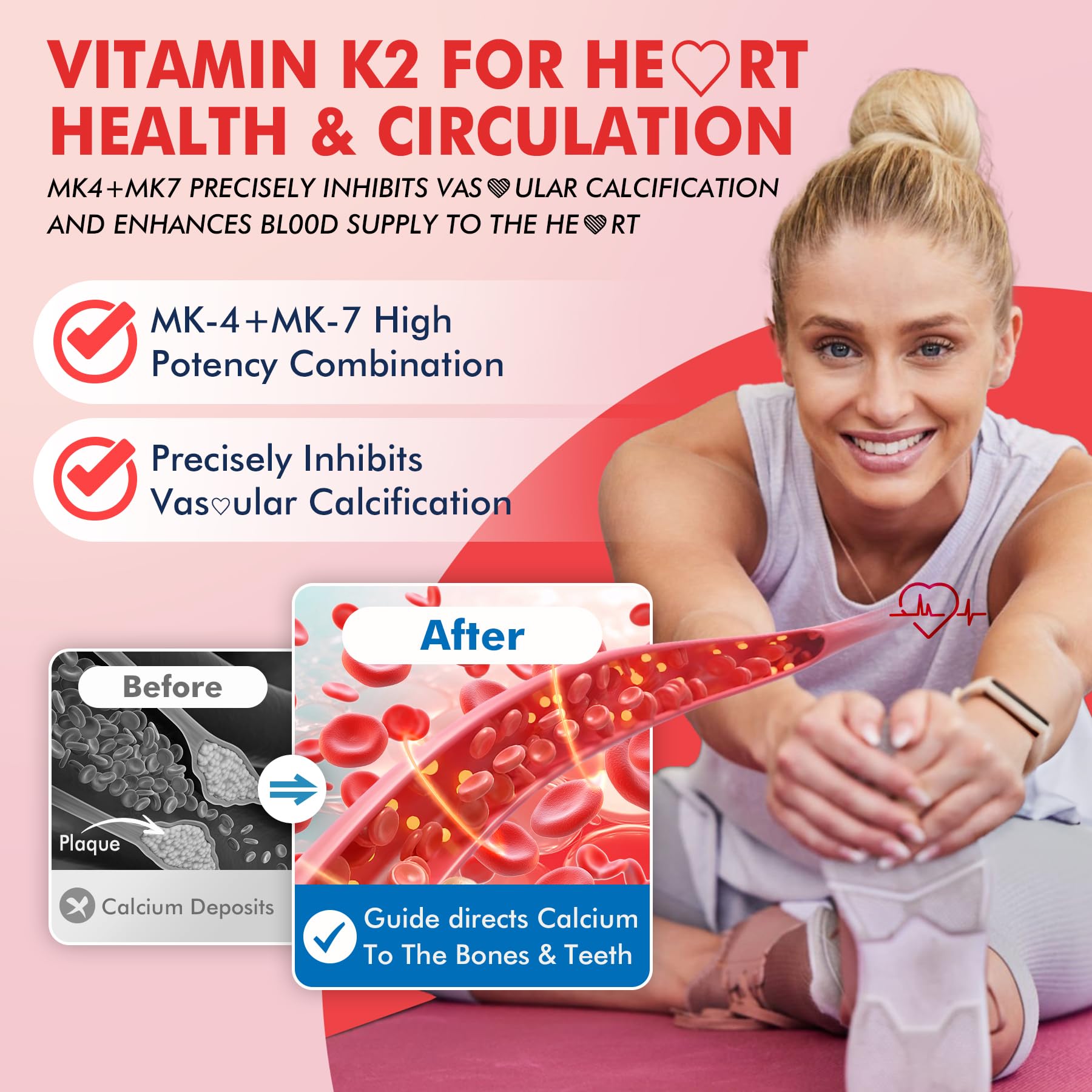 Nextdia etiqueta nutricional clara con dosis de MK‑4 y MK‑7