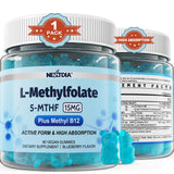Nextdia envase frontal de gomitas mostrando dosis y beneficio folato activo