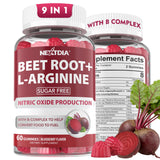 Nextdia envase frontal de Beet Root Gummies mostrando presentación y beneficio circulatorio