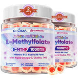 Nextdia envase frontal de gomitas con L‑Metilfolato para fácil identificación