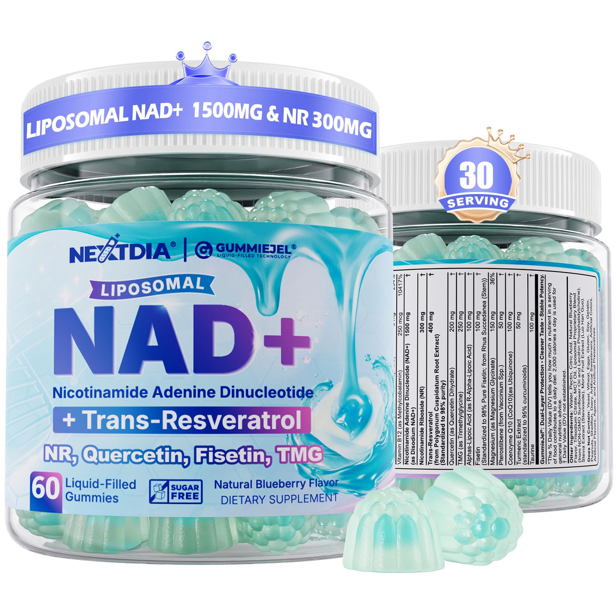 Nextdia frontal del envase mostrando fórmula y beneficios visibles