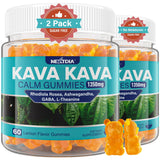 Nextdia frontal del envase que muestra las gomitas y beneficios calmantes