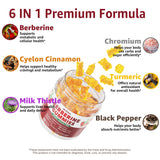 Nextdia acercamiento a ingredientes mostrando canela, cúrcuma y berberina