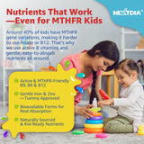 Nextdia gomita en mano para comparar tamaño y dosis amigable para niños