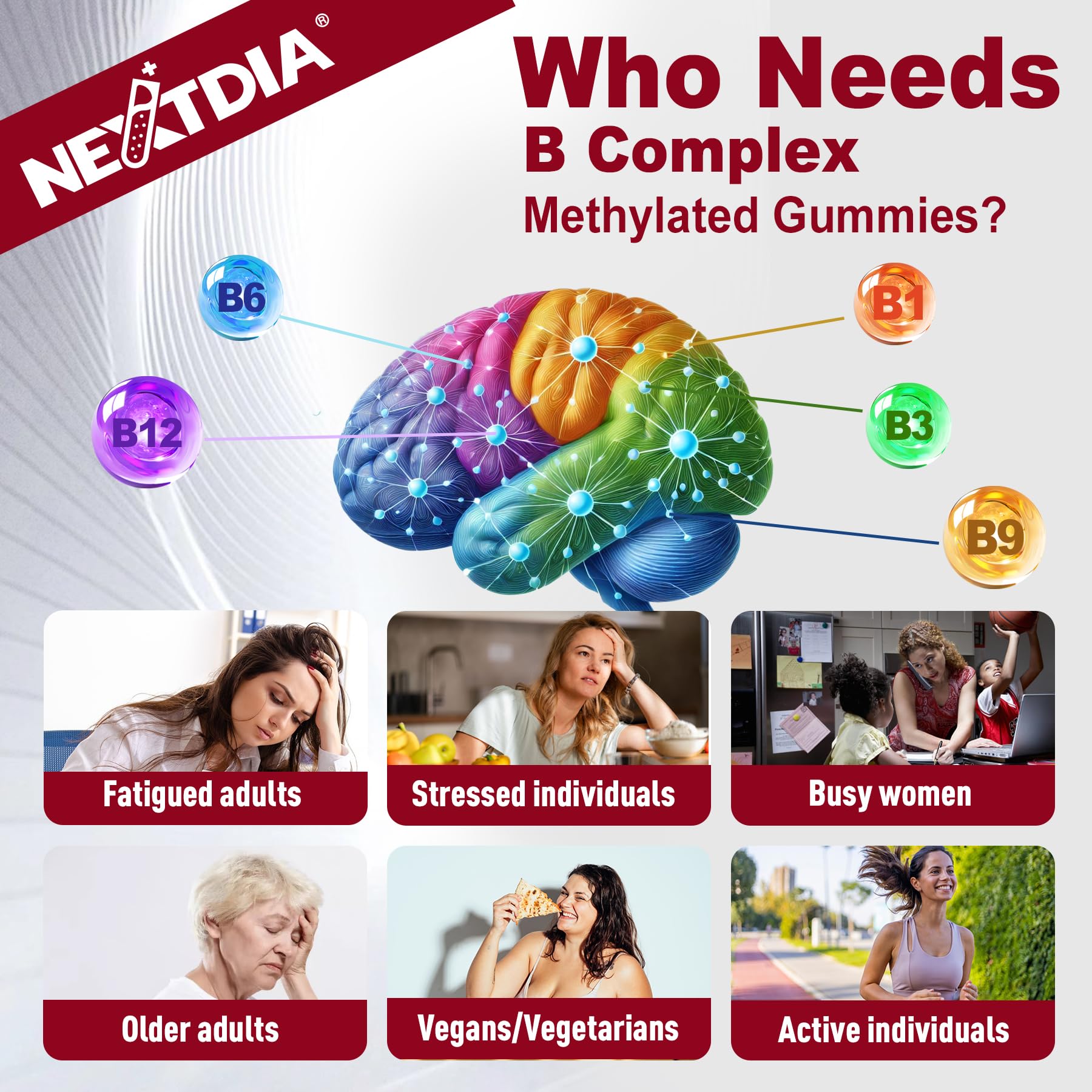 Nextdia gomitas sobre escritorio junto a libreta, sugiere energía laboral