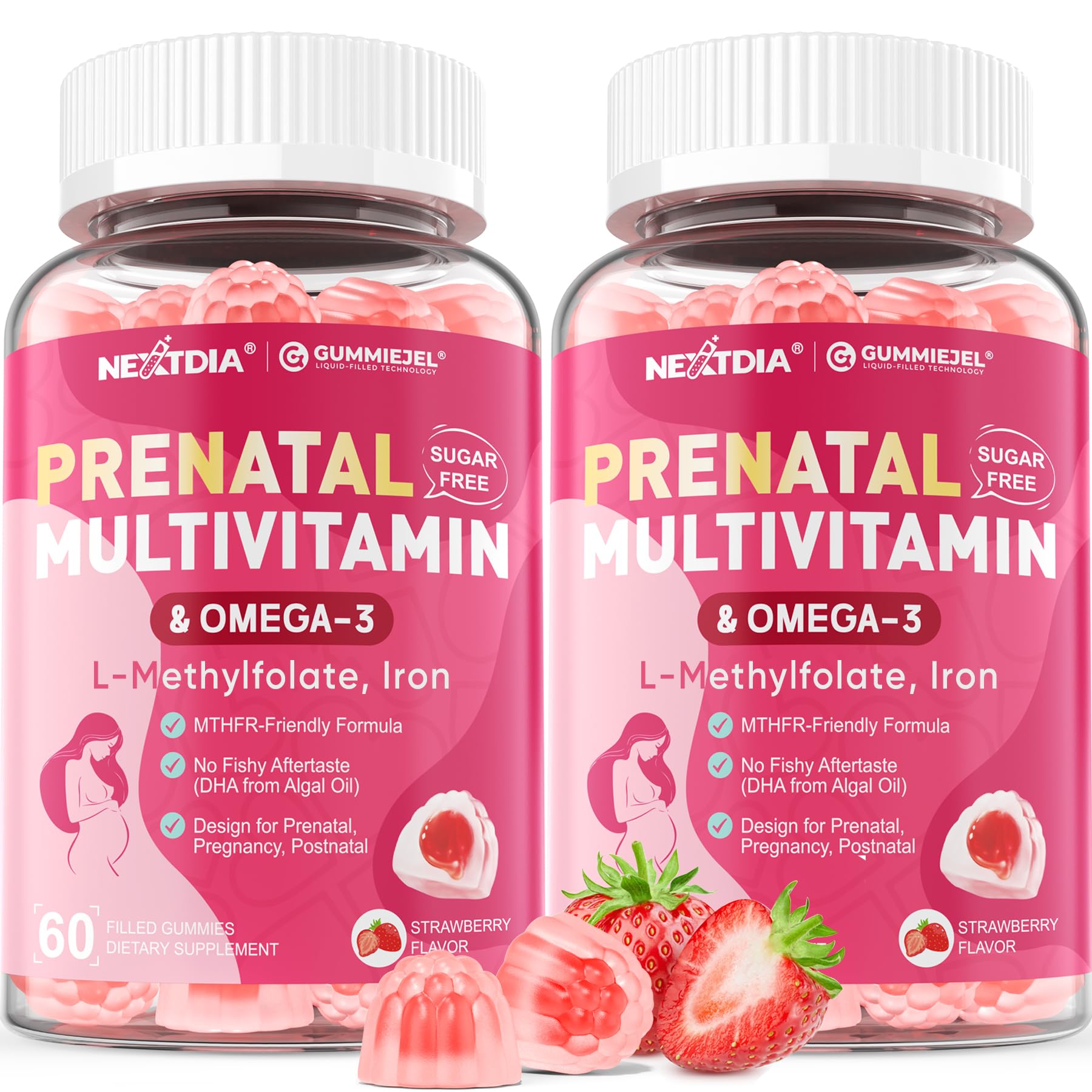 Nextdia gomitas pack frontal mostrando envase y beneficios esenciales