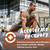 Nextdia ingredientes clave como L-glutamina y BCAA resaltando apoyo muscular