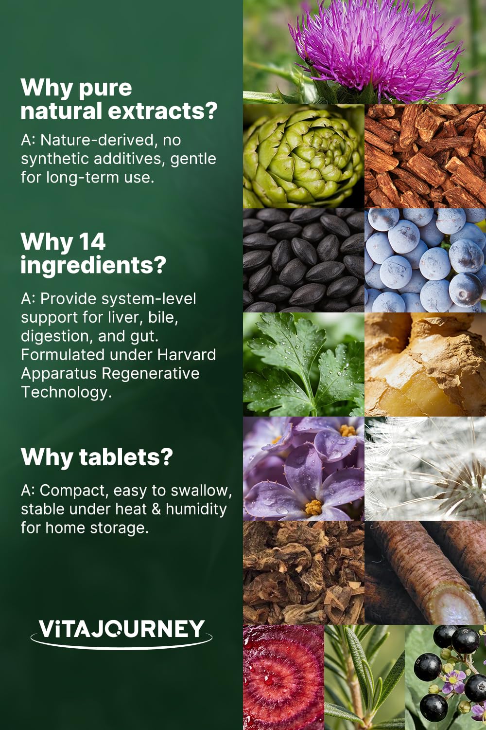 NHDH etiqueta con lista de ingredientes 14-en-1, transparencia y confianza