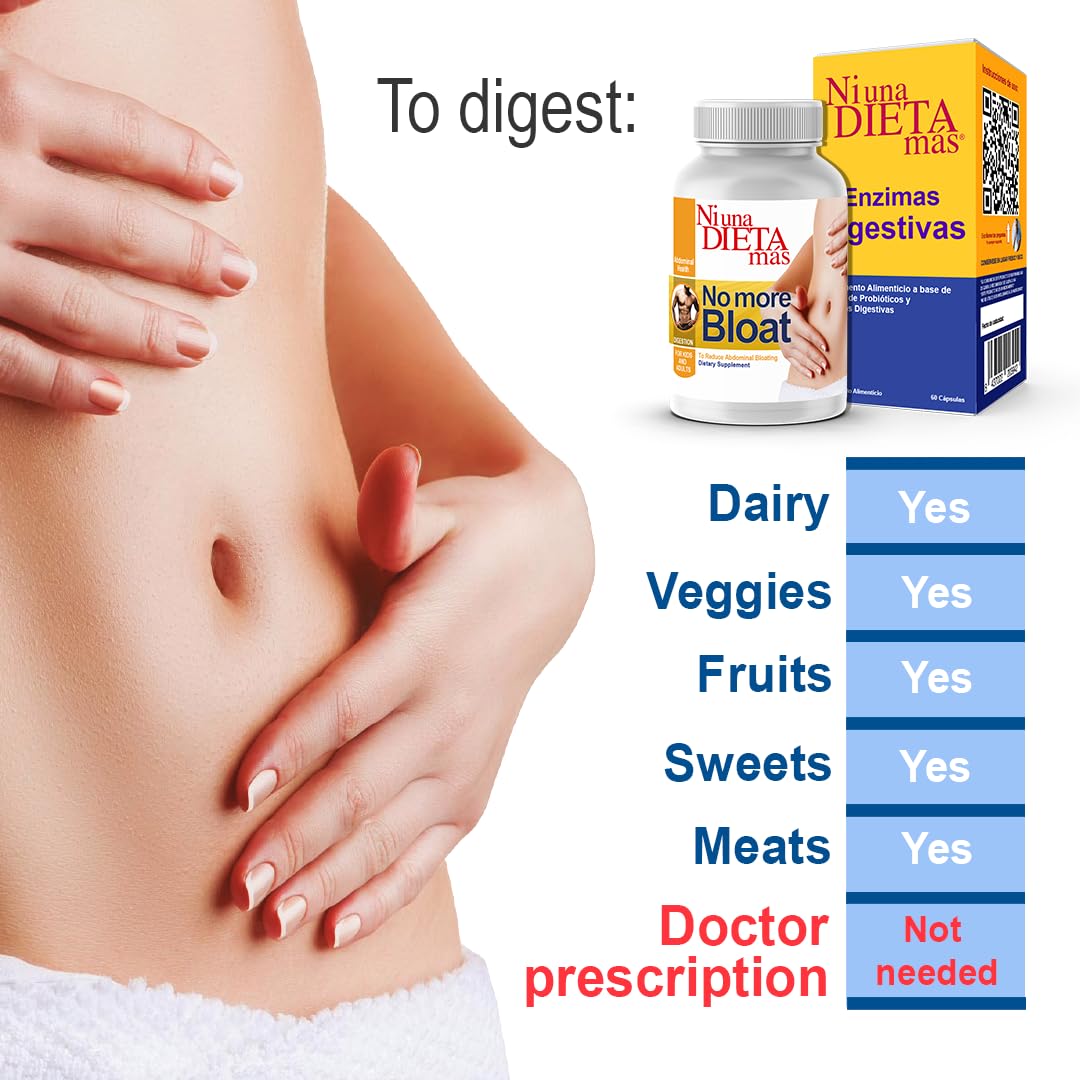 Ni una dieta más etiqueta informativa con ingredientes y modo de uso claros