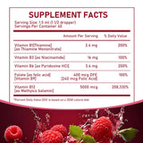 Nichalous etiqueta con lista de vitaminas B y pureza, claridad sobre ingredientes y beneficios