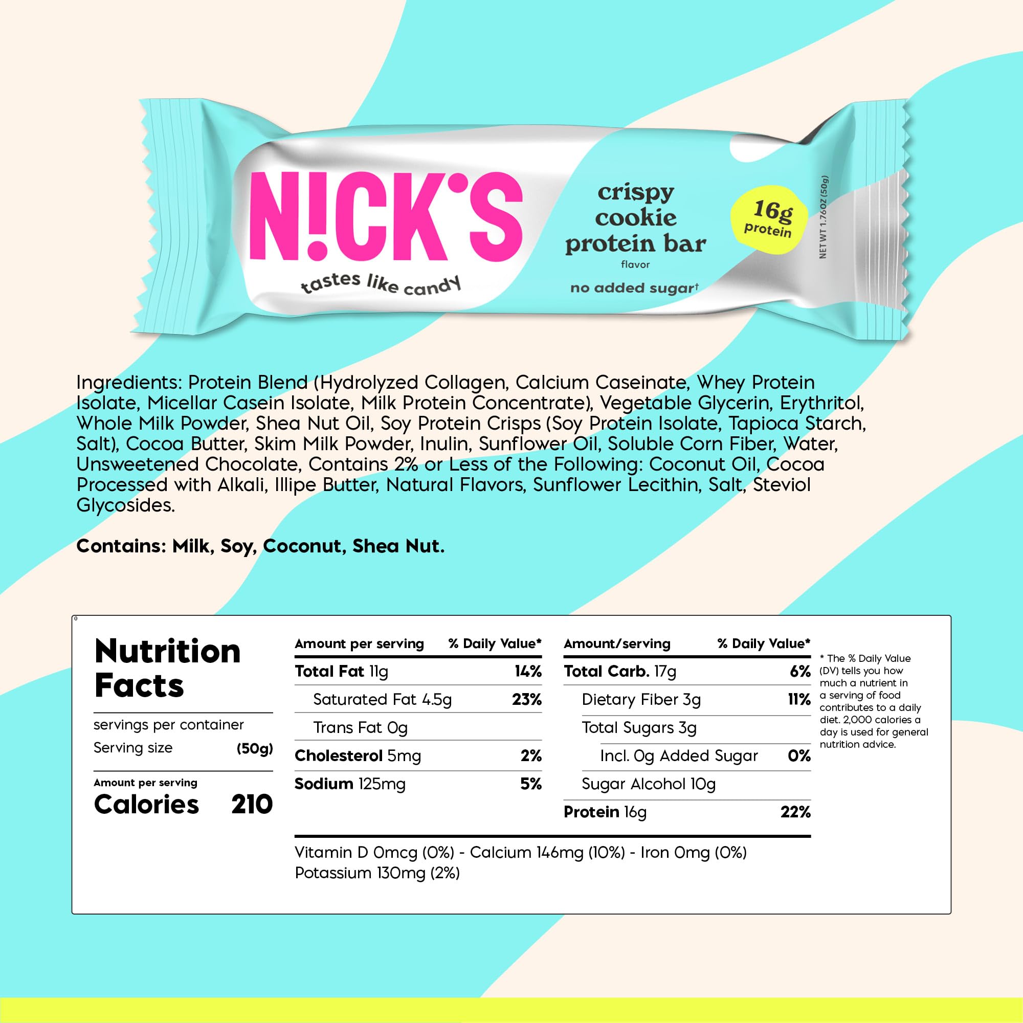 N!CK'S barra en mano para comparar tamaño y portabilidad