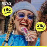 N!CK'S barra envuelta individualmente, fácil de transportar