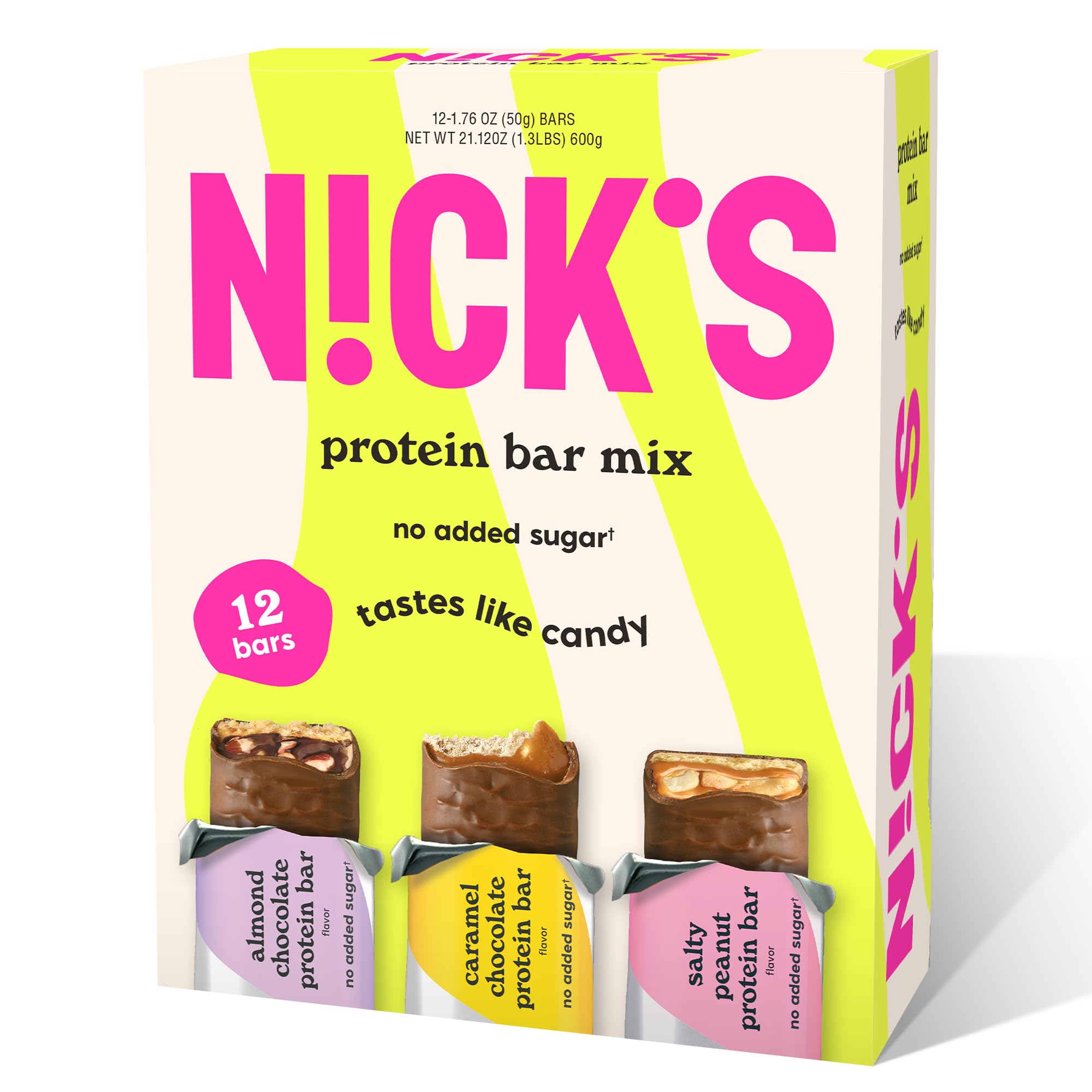 N!CK'S envase frontal mostrando marca y variedad, conveniencia visual