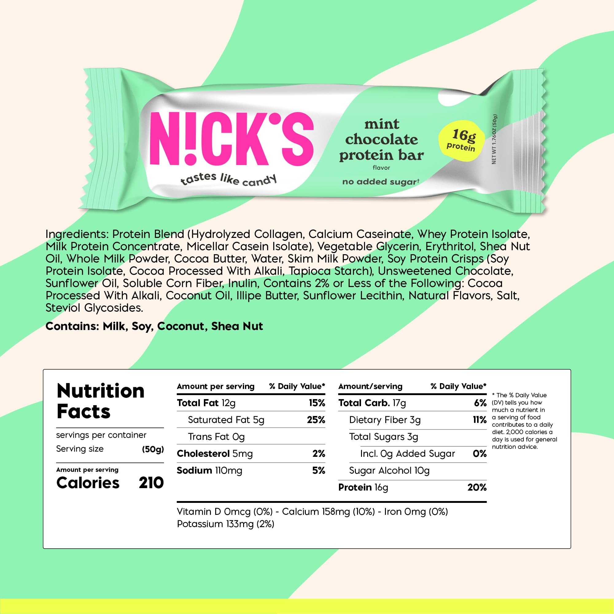 N!CK'S corte que revela textura cremosa y chips de chocolate, apetecible y saciante
