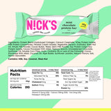 N!CK'S corte que revela textura cremosa y chips de chocolate, apetecible y saciante