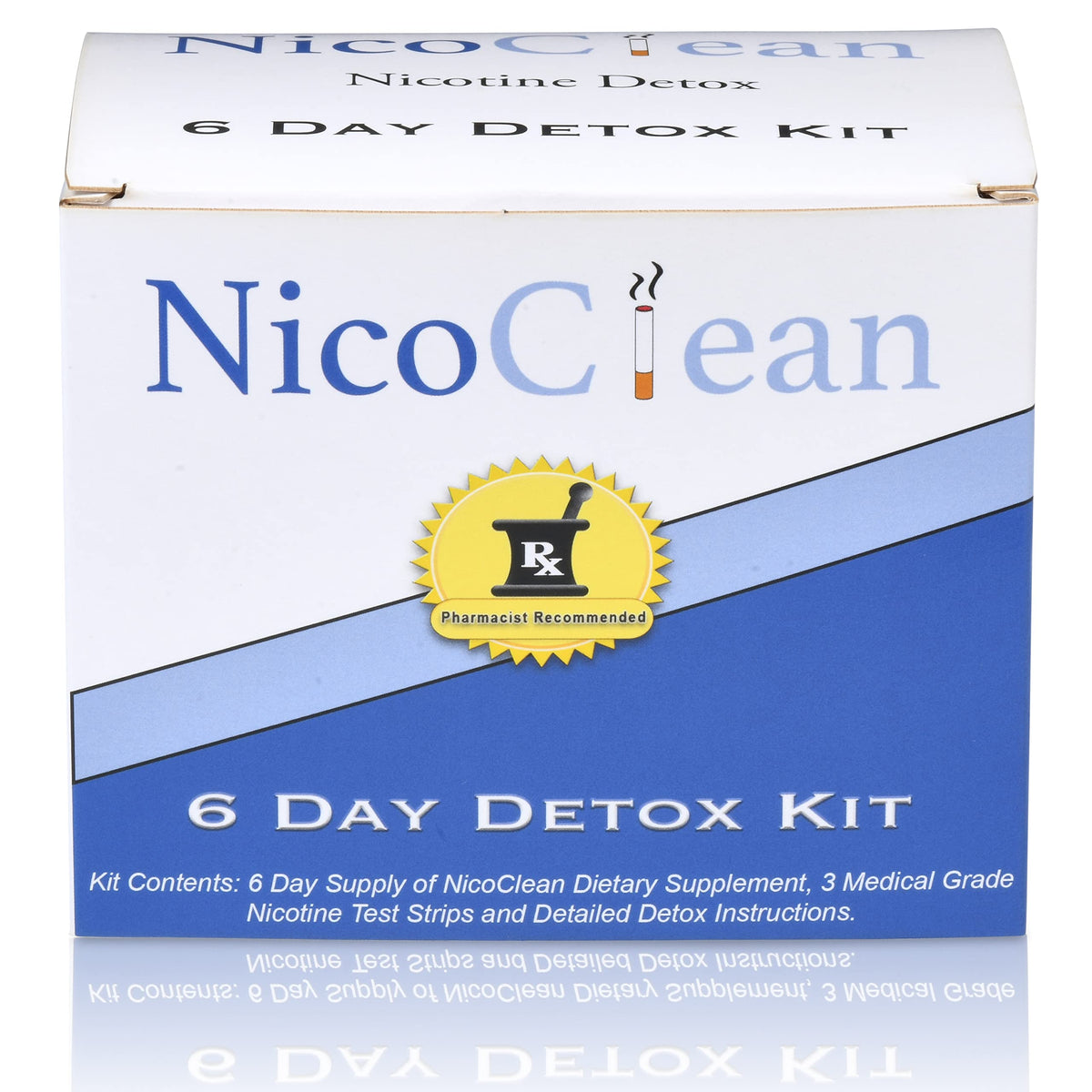 NICOCLEAN frente del envase mostrando el kit y beneficios claros