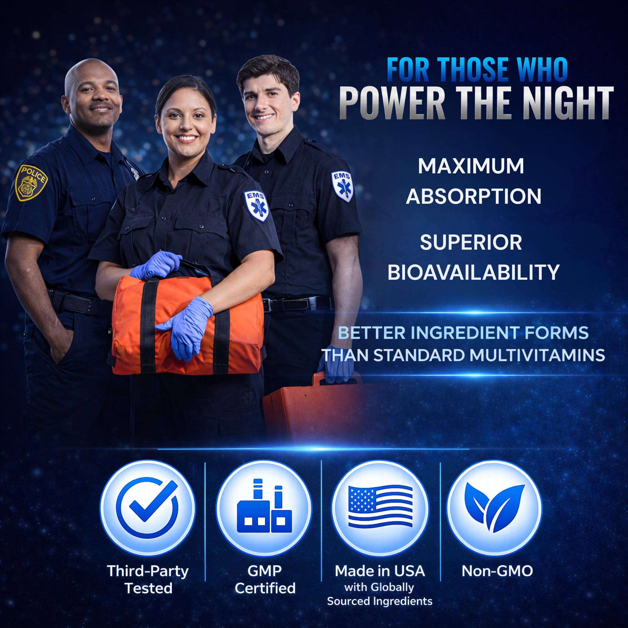 NIGHTDUTY comparación de tamaño de cápsula para referencia y comodidad