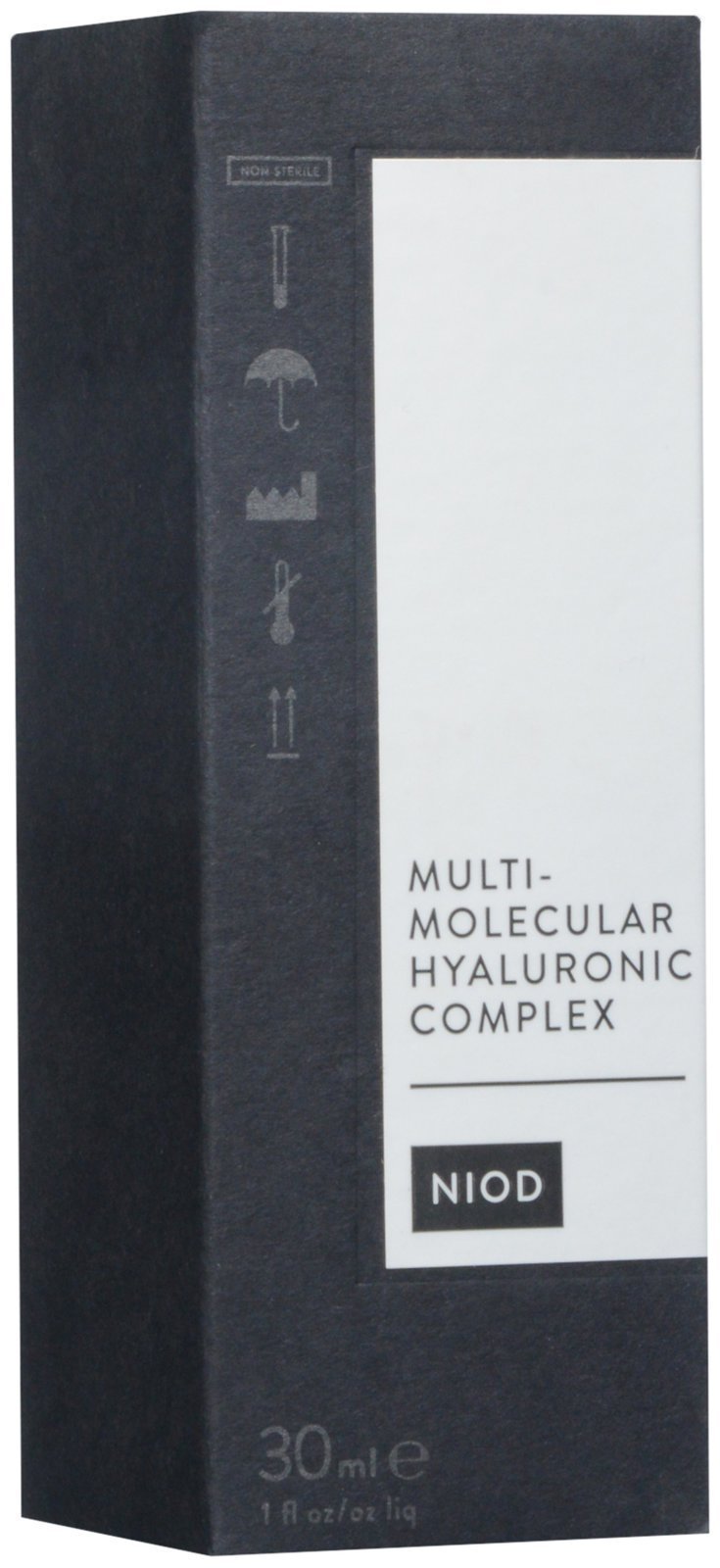 NIOD gota del serum en primer plano mostrando textura ligera y absorción rápida